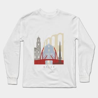 Arles skyline poster Long Sleeve T-Shirt